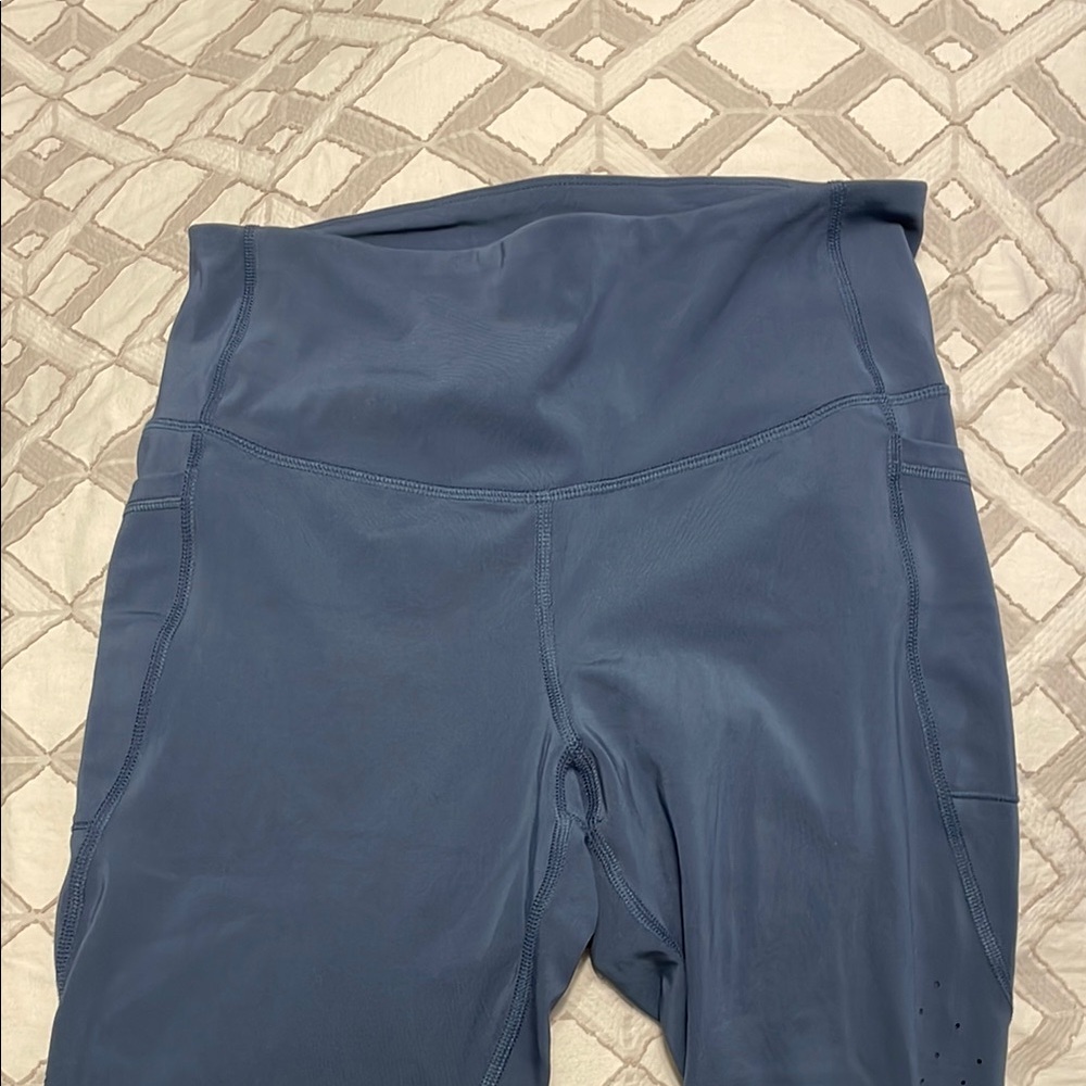 Champion - Blue High-Waisted Leggings